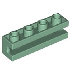 2653-48 Steen 1x4 met sleuf horizontaal groen, zandkleurig NIEUW *