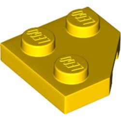 26601-3 Wig plaat 2x2 afgekapt hoekje geel NIEUW *1B353