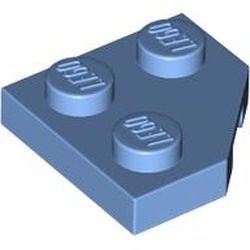 26601-42 Wig plaat 2x2 afgekapt hoekje blauw, midden NIEUW *1B353