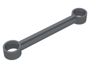2739A-11 Technic, stang 6 noppen lang (o.a. voor stuur) zwart NIEUW *0D000