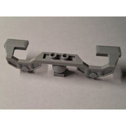 2871-86G Decoratief zijstuk voor treinmotor 9V (NIET voor radiografisch en bluetooth) grijs, licht (blauwachtig) gebruikt *