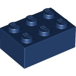 3002-63 Steen 2x3 blauw, donker NIEUW *5K0000