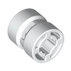 30027b-1 Wiel klein 8x9mm breed asgat (raceauto) wit NIEUW *5W000