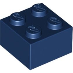 3003-63 Steen 2x2 blauw, donker NIEUW *5K0000