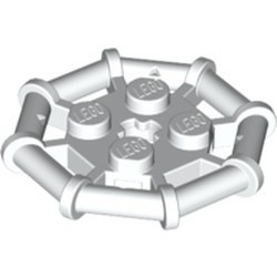 30033-1 Platte plaat 2x2 met 8-kantig frame wit NIEUW *1B329