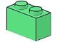 3004-37G Steen 1x2 groen, midden gebruikt *1A009 - Img 2