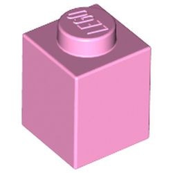 3005-104 Steen 1x1 roze, helder NIEUW *1B002