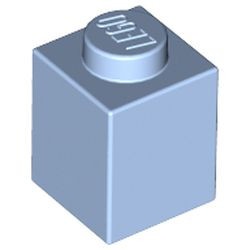 3005-105 Steen 1x1 blauw, lichthelder NIEUW *