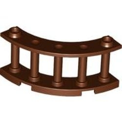 30056-88 Balustrade-hek 4x4x2 kwartrond 2 noppen bovenop bruin, roodachtig NIEUW *1L055