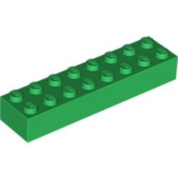 3007-6G Steen 2x8 groen gebruikt *5K0000