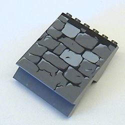 30156pb02-85 Paneel dakpan stenen muur patroon 4x6x6 grijs, donker (blauwachtig) NIEUW *