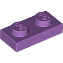 3023-157 Platte plaat 1x2 lavender, midden NIEUW *1B169