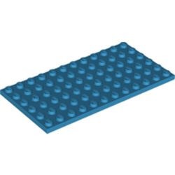 3028-153 Platte plaat 6x12 blauw, donkerazuur NIEUW *5K0000