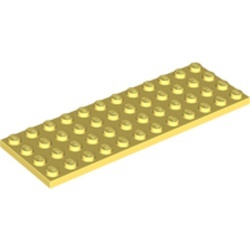 3029-103 Platte plaat 4x12 geel, lichthelder NIEUW *5K0000