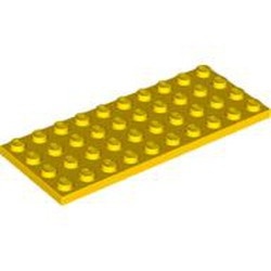 3030-3G Platte plaat 4x10 geel gebruikt *1A040