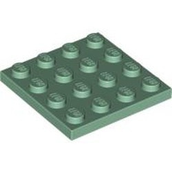 3031-48 Platte plaat 4x4 groen, zandkleurig NIEUW *5K0000