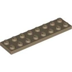 3034-69G Platte plaat 2x8 crème,donker gebruikt *1A034
