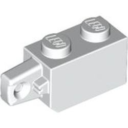 30364-1G Scharniersteen 1x2 vinger korte zijkant VERTICAAL wit gebruikt *1L0000