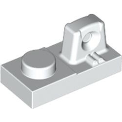 30383-1G Scharnierplaat 1x2- 1 houder bovenop wit gebruikt *1B332