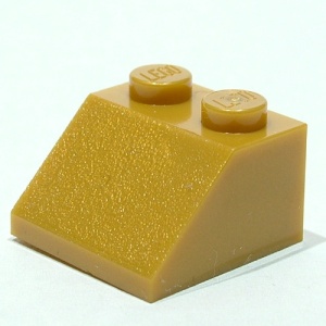 3039-115 Dakpan 45 graden 2x2 goud, parel NIEUW *1B135