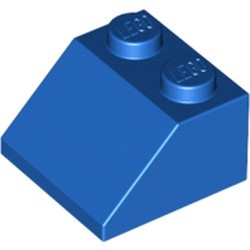 3039-7 Dakpan 45 graden 2x2 blauw NIEUW *1B133