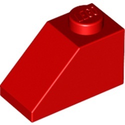3040-5G Dakpan 45 graden 1x2 rood gebruikt *1D020
