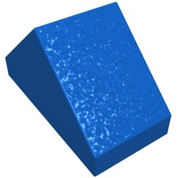 3044b-7 DakNOK 45 graden 1x2 met bodemPIN blauw NIEUW *1L183