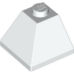 3045-1 Dakpan 45 graden 2x2 hoek buitenzijde wit NIEUW *1B214
