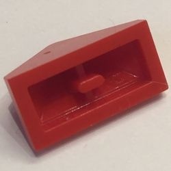 3048c-5G DakNOK 45 graden 2x1 driekantig Bodempin rood gebruikt *1D034 - Img 2