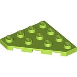 30503-34G Platte plaat 4x4 afgekapte hoek lime gebruikt *1G010