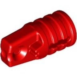30552-5 Scharnier clinder 1x2 met 1 vinger en asgat aan eind rood NIEUW *1L192