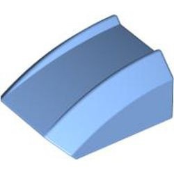 30602-42G Dakpan rond 2x2 ribbeltjes (geen noppen bovenop) blauw, midden gebruikt *1D028