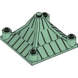 30614-48G Dak 6x6x3 puntig groen, zandkleurig gebruikt *5K000