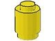 3062a-3G Steen 1x1 rond- met inkeping onder, DICHTE nop geel gebruikt *1B334