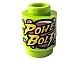 3062pb046-34 Steen 1x1 rond- POWER BOLT lime NIEUW *1L076/77