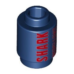 3062pb050-63 Steen 1x1 rond- SHARK REPELLENT blauw, donker NIEUW *1L076/77