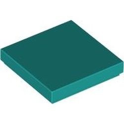 3068b-39G Tegel 2x2 turquoise, donker gebruikt *1B344