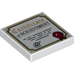 3068pb1209-1 Tegel 2x2 Certificaat wit NIEUW *