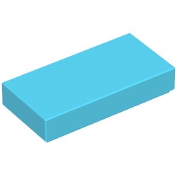 3069b-72 Tegel 1x2 blauw, Maersk NIEUW *1B109