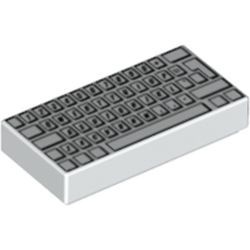 3069bpb0030-1G Tegel 1x2 Toetsenbord (NIEUWE type) wit gebruikt *5T02-04