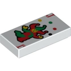 3069pb0338-1 Tegel 1x2 Joker kaart wit NIEUW *1L000