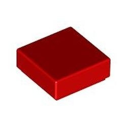 3070b-5G Tegel 1x1 rood gebruikt *1B338