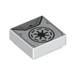 3070pb268-1 Tegel 1x1 SW Galactic Republic wit NIEUW *