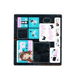 3187stk01 STICKER 3187 Friends - Butterfly Beauty Shop NIEUW *0S0000