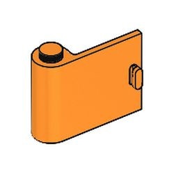 3189-4G Deur 1x3x2 links (dicht) oranje gebruikt *1B393
