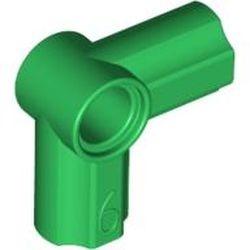 32014-6G Technic, Hoekverbinding gebogen 90 graden #6 groen gebruikt *1A080