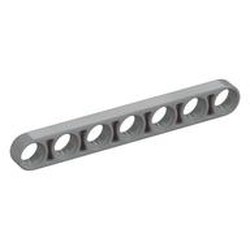 32065-86G Technic, Hefbalk 1x7 dun grijs, licht (blauwachtig) gebruikt *