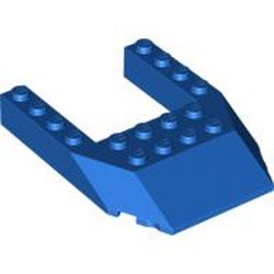 32084-7G Steen, wig 6x8 met uitsnede 4x4 blauw gebruikt *1D011