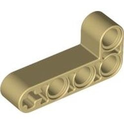 32140-2 Technic, Hefbalk 2x4 L-vorm dik crème NIEUW *1D000