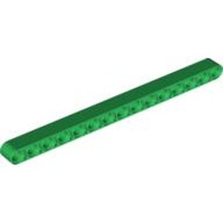 32278-6G Technic, Hefbalk 1x15 dik groen gebruikt *1D000